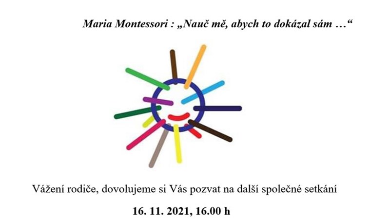 Společné setkání Montessori cestou … pro rodiče