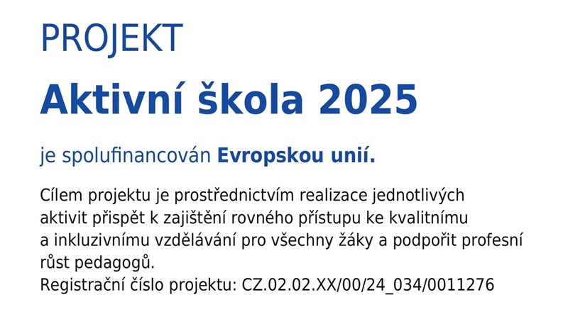 Aktivní škola 2025