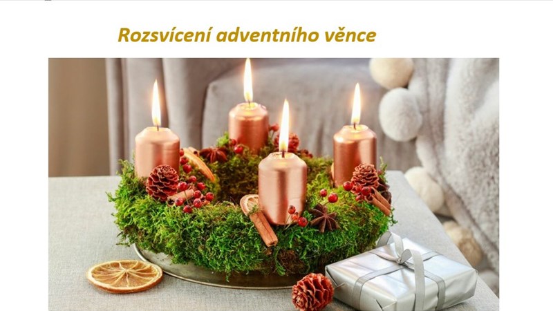 Rozsvícení adventního věnce